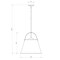 Z-Lite Z-Studio Pendant, 1-Light, 18 In.W x 18 In.H, Brushed Nickel/Ivory 743P18-BN - alternate 7